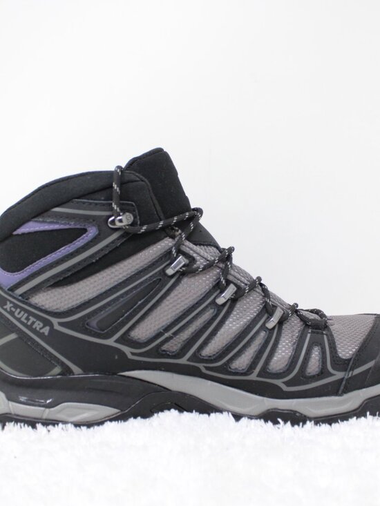 Salomon X Ultra Mid 2 Spikes GTX Boots Mens 9 Black Magnet Hiking Outdoor Shoes main image 10